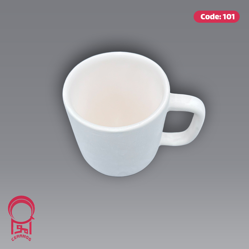 بیسکوییت سرامیکی لیوان دسته دار بزرگ - کد 101