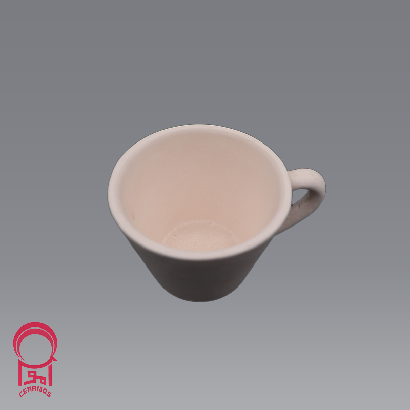 بیسکوییت سرامیکی فنجان چای مخروط دسته دار