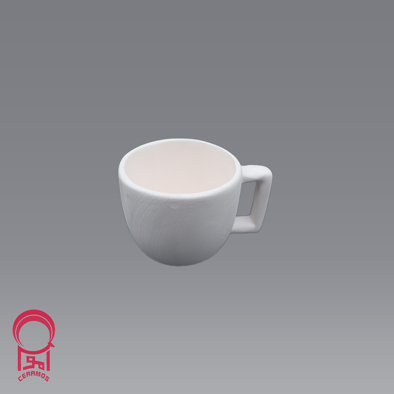 بیسکوییت سرامیکی قهوه خوری خمره دسته مربع