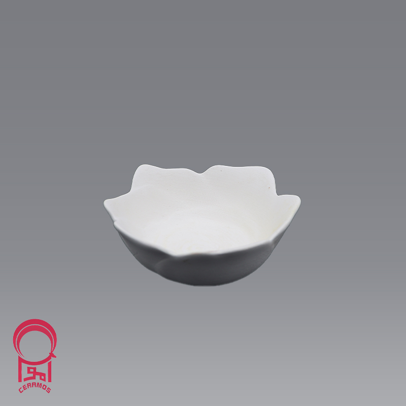 بیسکوییت سرامیکی کاسه طرح گل رز قطر 12 (بزرگ)