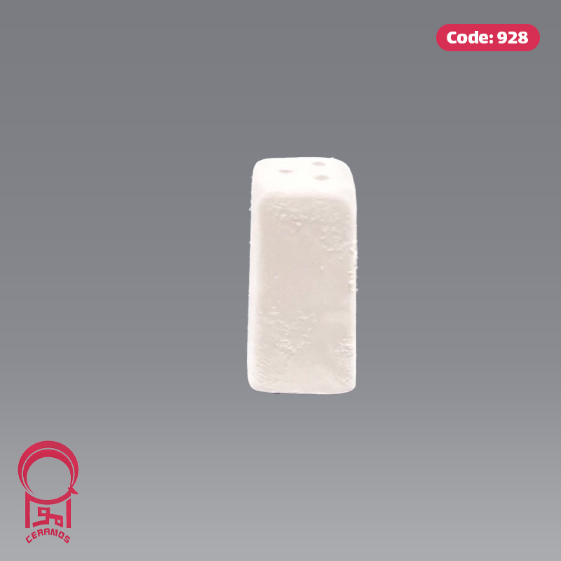 بیسکوییت سرامیکی نمکدان مکعب مستطیل - کد 928