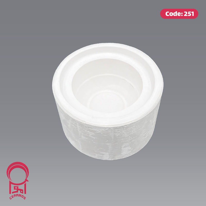 قالب گچی قندان بدون درب طرح ماگ کوچک - کد 251