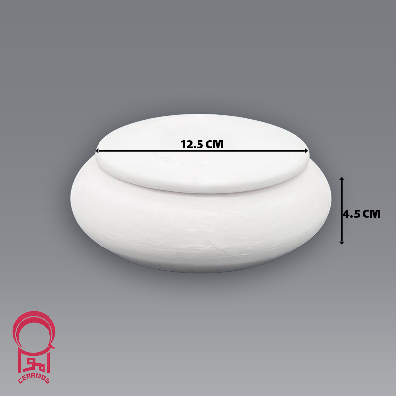 بیسکوییت سرامیکی شکلات خوری گرد کپل
