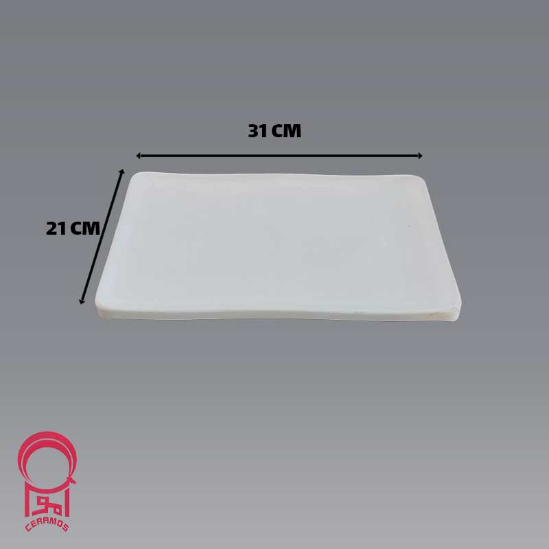 قالب گچی ظرف ساسر بزرگ - 31*21 - سامان مولد