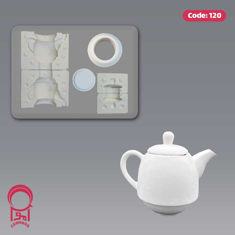 قالب گچی قوری کاپ - عظیم قالب - کد 120
