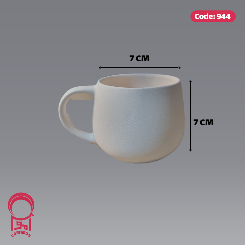 بیسکوییت سرامیکی لیوان خمره ای کوچک اشکان - کد 944